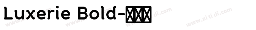 Luxerie Bold字体转换